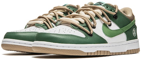 【定制球鞋】 Nike Dunk Low Blackout 經典休閒板鞋 復古街頭主題 塗鴉 解構雙鞋帶 低幫 板鞋 GS 綠色 Lookbook 【定制球鞋】 Nike Dunk Low Blackout 經典休閒板鞋 復古街頭主題 塗鴉 解構雙鞋帶 低幫 板鞋 GS 綠色