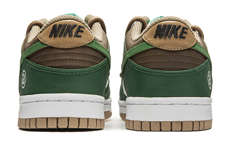 Purchase 【定制球鞋】 Nike Dunk Low Blackout 經典休閒板鞋 復古街頭主題 塗鴉 解構雙鞋帶 低幫 板鞋 GS 綠色