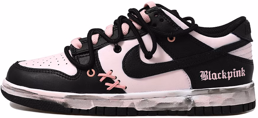 블랙핑크 커스텀 나이키 덩크 로우 DC9560-001(Team拾玖-黑粉做旧女S-BOX) Buy 블랙핑크 커스텀 나이키 덩크 로우 DC9560-001(Team拾玖-黑粉做旧女S-BOX)