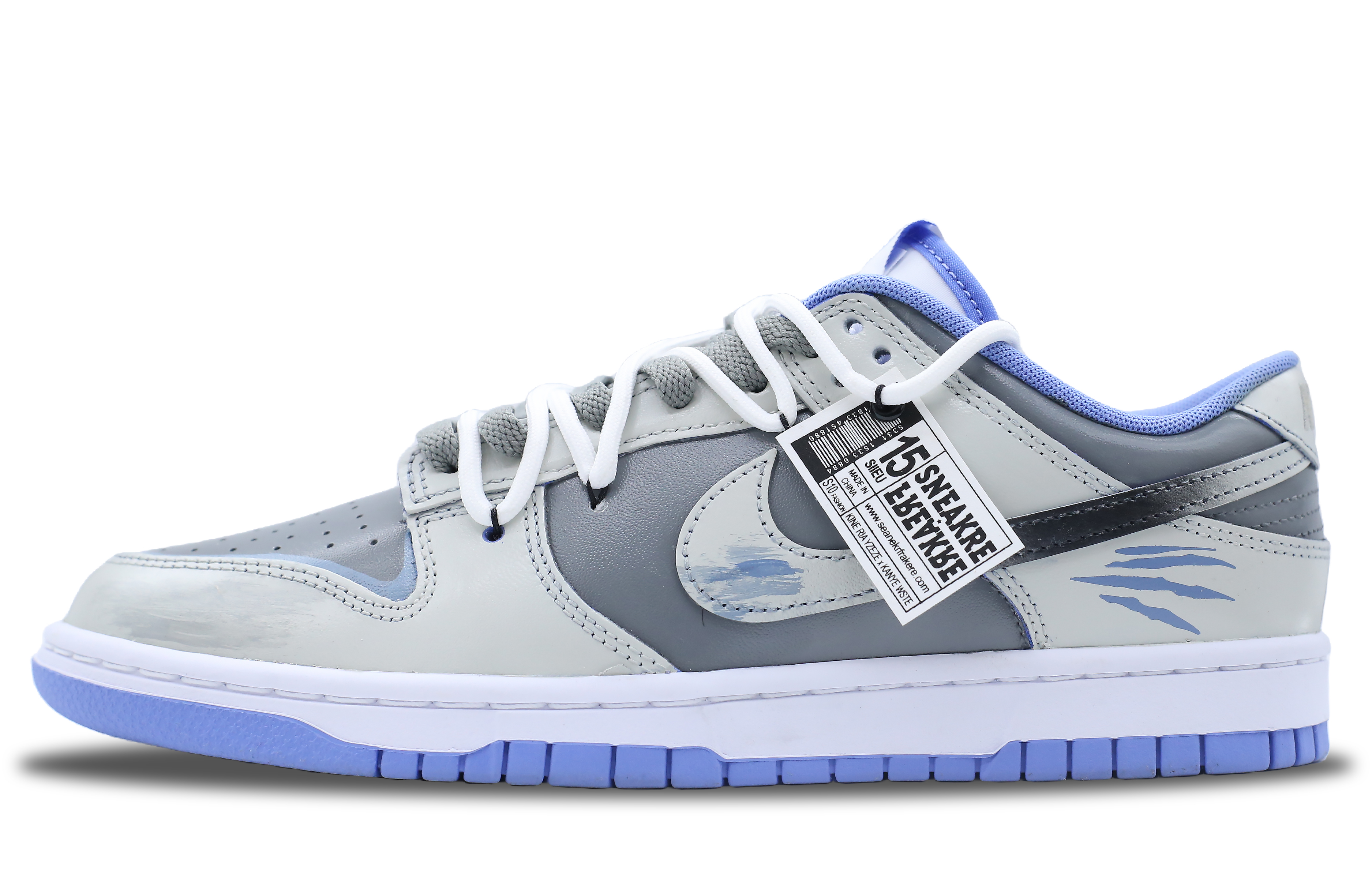 [Custom Shoes] Nike Dunk Low 'Blue-Grey Tornado' 圖 2