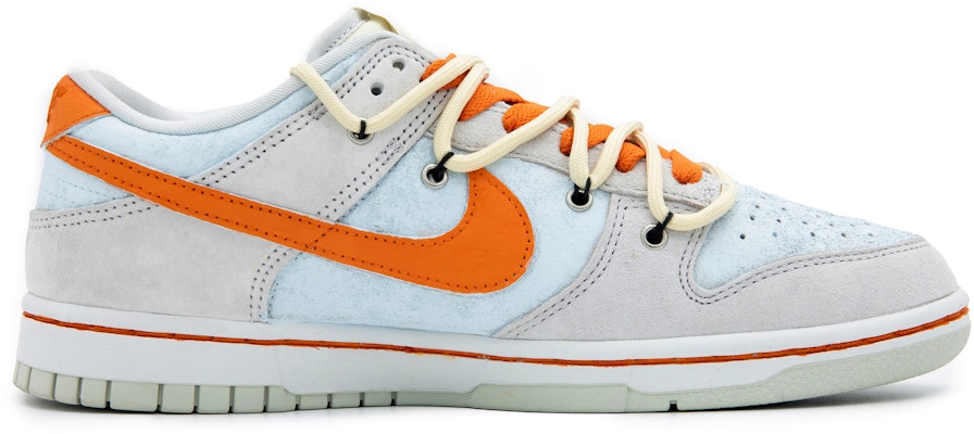 【定制球鞋】Nike Dunk Low 吉祥吉米 美式藍橙 解構風 低幫 板鞋 男款 灰藍橙 Order 【定制球鞋】Nike Dunk Low 吉祥吉米 美式藍橙 解構風 低幫 板鞋 男款 灰藍橙