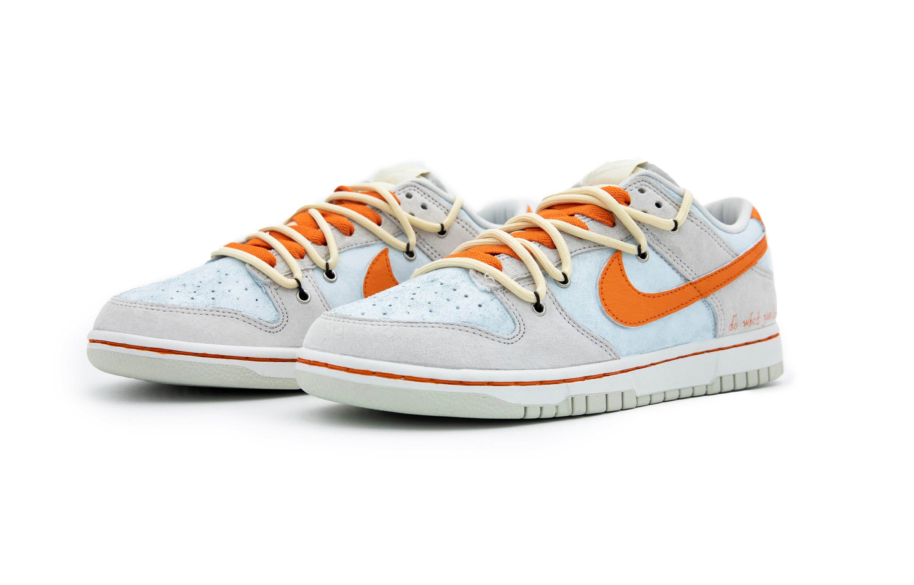 Lookbook [定制鞋款] 耐克Dunk低帮'蓝橙解构' DD8338-001(Team51-男款美式蓝橙）