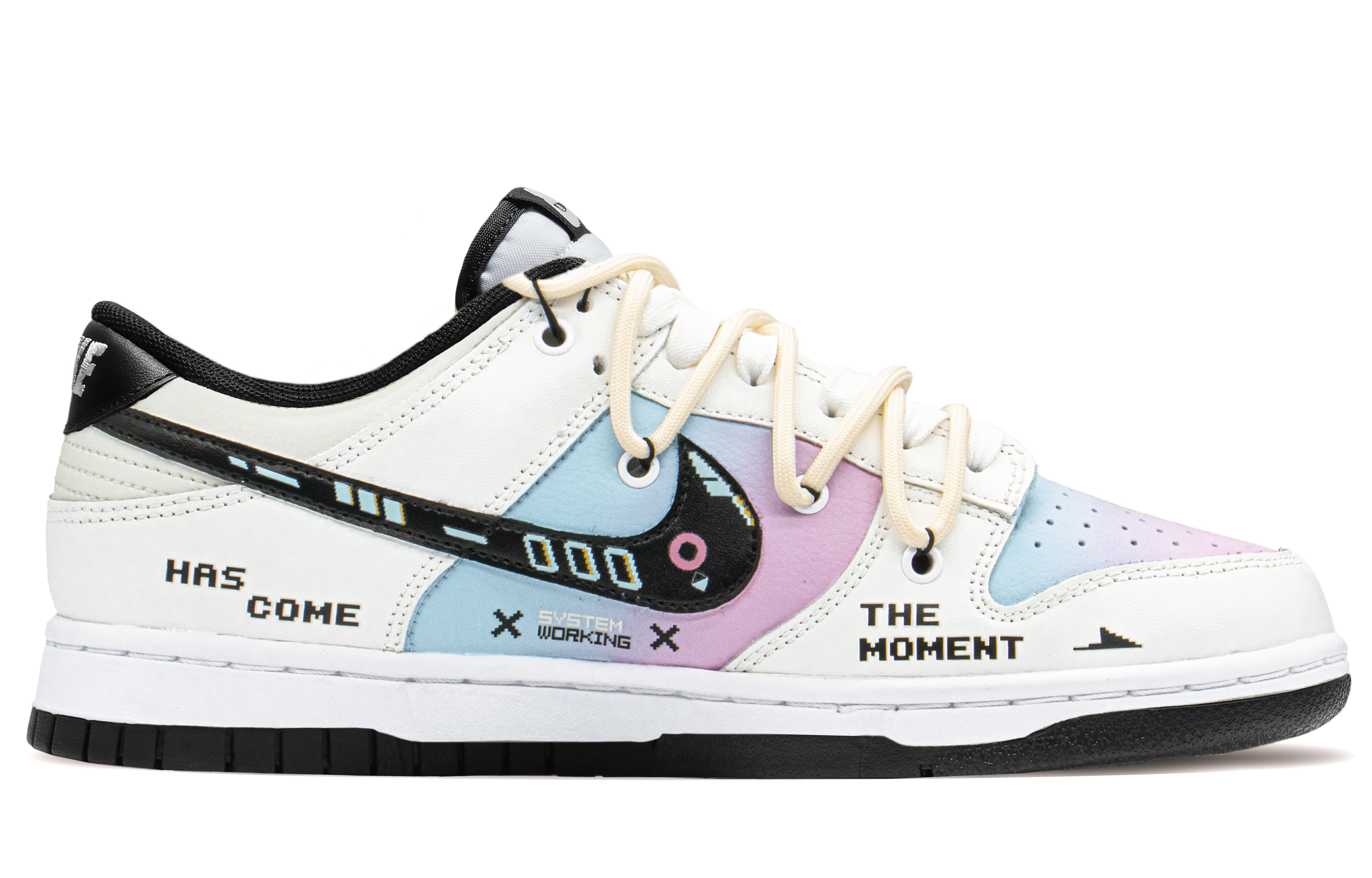 Order [Kasut Custom] Nike Dunk Low 'Biru-Merah Jambu' DD1391-100(TeamA-DK心动时刻)