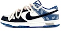 Buy 【定製籃球鞋】 Nike Dunk Low 順心 好玩藍月 麻繩拆解 腰果花 復古刺繡 低筒 板鞋 男款 藍白黑