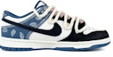 Order 【定製籃球鞋】 Nike Dunk Low 順心 好玩藍月 麻繩拆解 腰果花 復古刺繡 低筒 板鞋 男款 藍白黑