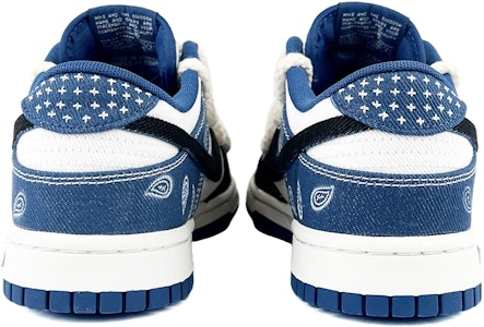 나이키 덩크 로우 '블루화이트블랙 페이즐리' (커스텀) DV0834-101(Team45-贪玩蓝月) Shop 나이키 덩크 로우 '블루화이트블랙 페이즐리' (커스텀) DV0834-101(Team45-贪玩蓝月)