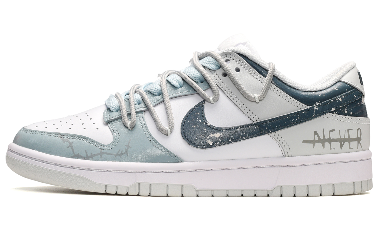 [Custom Shoes] Nike Dunk Low 'Blue-White-Grey Splatter'