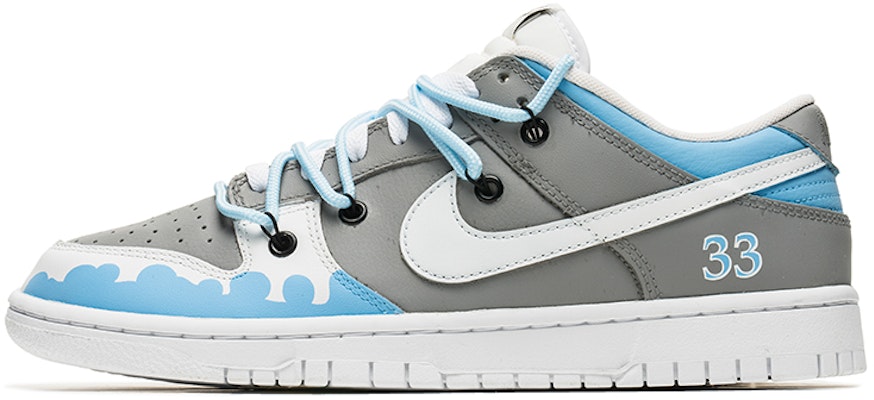 【訂製球鞋】 Nike Dunk Low 野鶴製造 解構主題 藍色藝術館 塗鴉 解構雙鞋帶 禮盒 低幫 板鞋 男款 灰藍 Buy 【訂製球鞋】 Nike Dunk Low 野鶴製造 解構主題 藍色藝術館 塗鴉 解構雙鞋帶 禮盒 低幫 板鞋 男款 灰藍