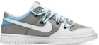 Order 【訂製球鞋】 Nike Dunk Low 野鶴製造 解構主題 藍色藝術館 塗鴉 解構雙鞋帶 禮盒 低幫 板鞋 男款 灰藍