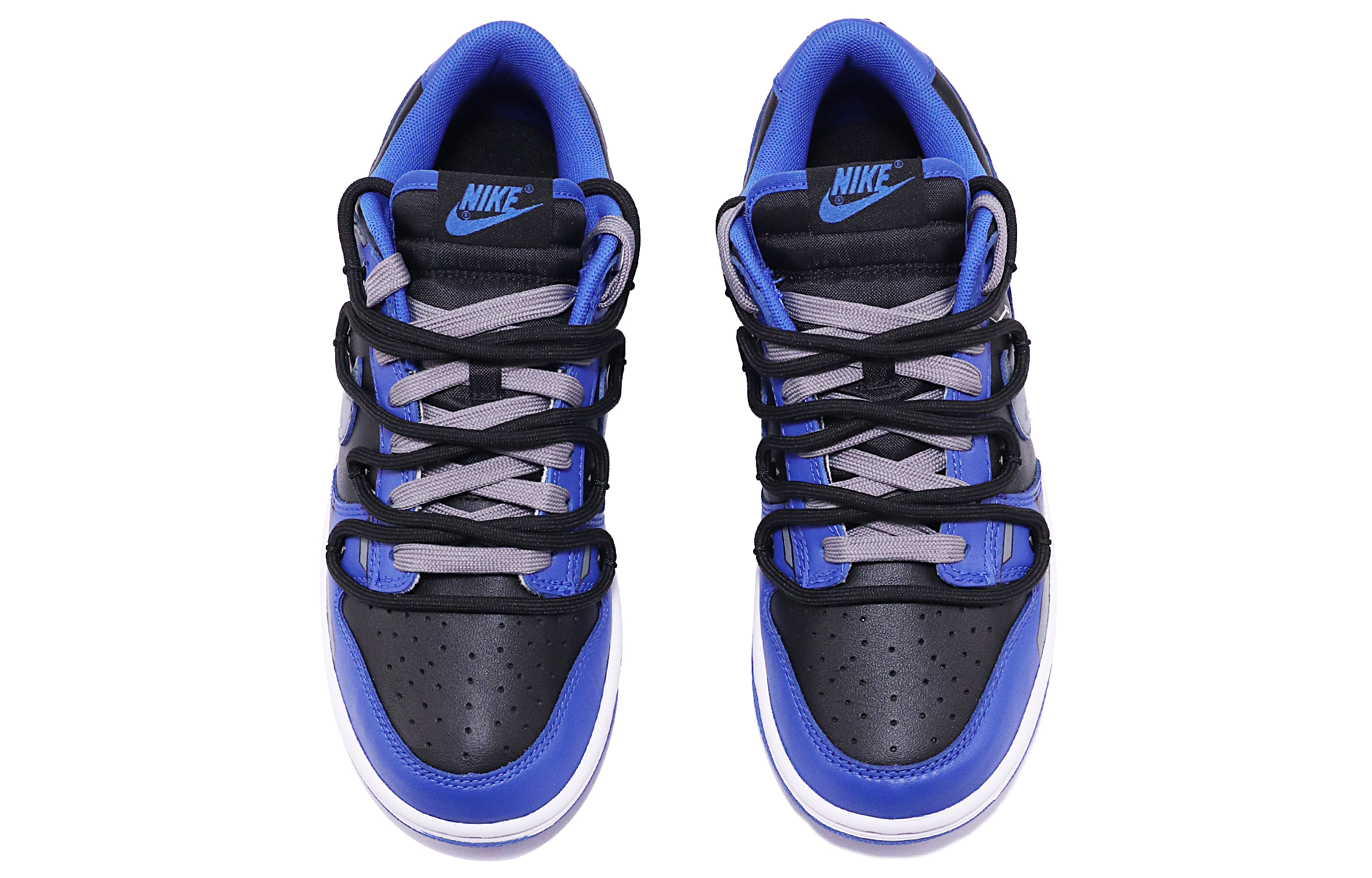 Shop 나이키 덩크 로우 '블루 블랙 메카' (커스텀) DD1391-001(TeamTen-男款机甲蓝黑)