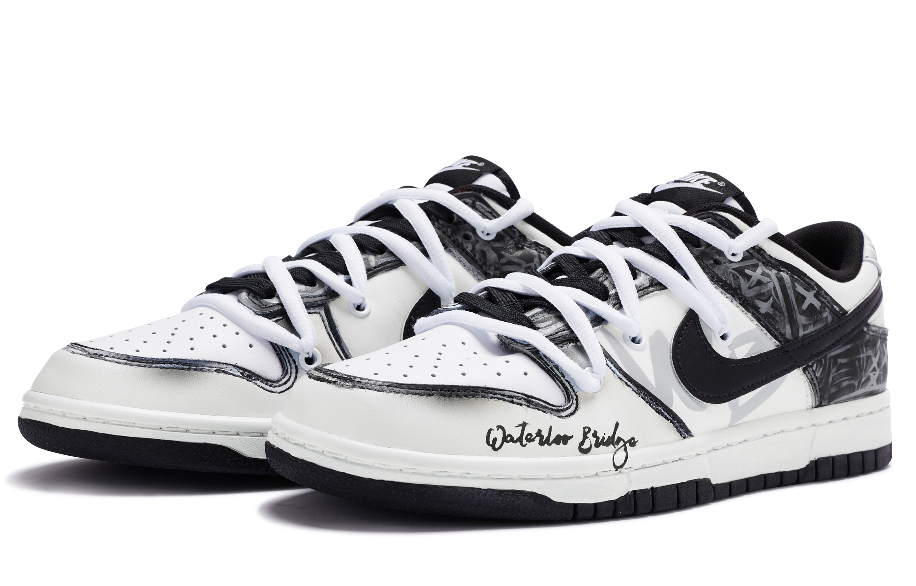 Lookbook 나이키 덩크 로우 '푸른 다리' (커스텀) DD1391-100(TeamR-男款魂断蓝桥S-BOX)