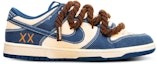 Order ナイキ ダンク ロー 'ブルー ブラウン ハンドペイント グラフィティ' カスタムシューズ DV0834-101(Team65-手绘做旧)