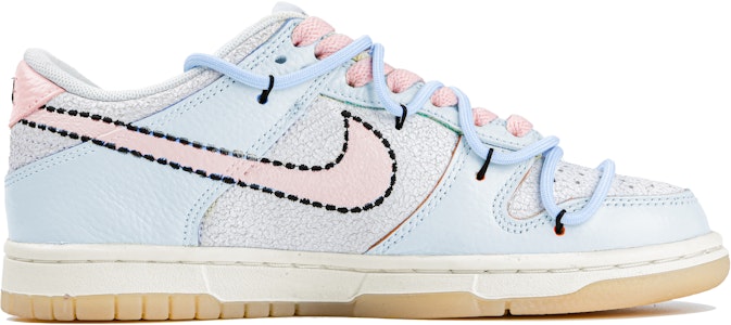 【定製球鞋】Nike Dunk Low 101 藍色小兔 童趣聚會 低筒 滑板鞋 GS 白藍 Order 【定製球鞋】Nike Dunk Low 101 藍色小兔 童趣聚會 低筒 滑板鞋 GS 白藍