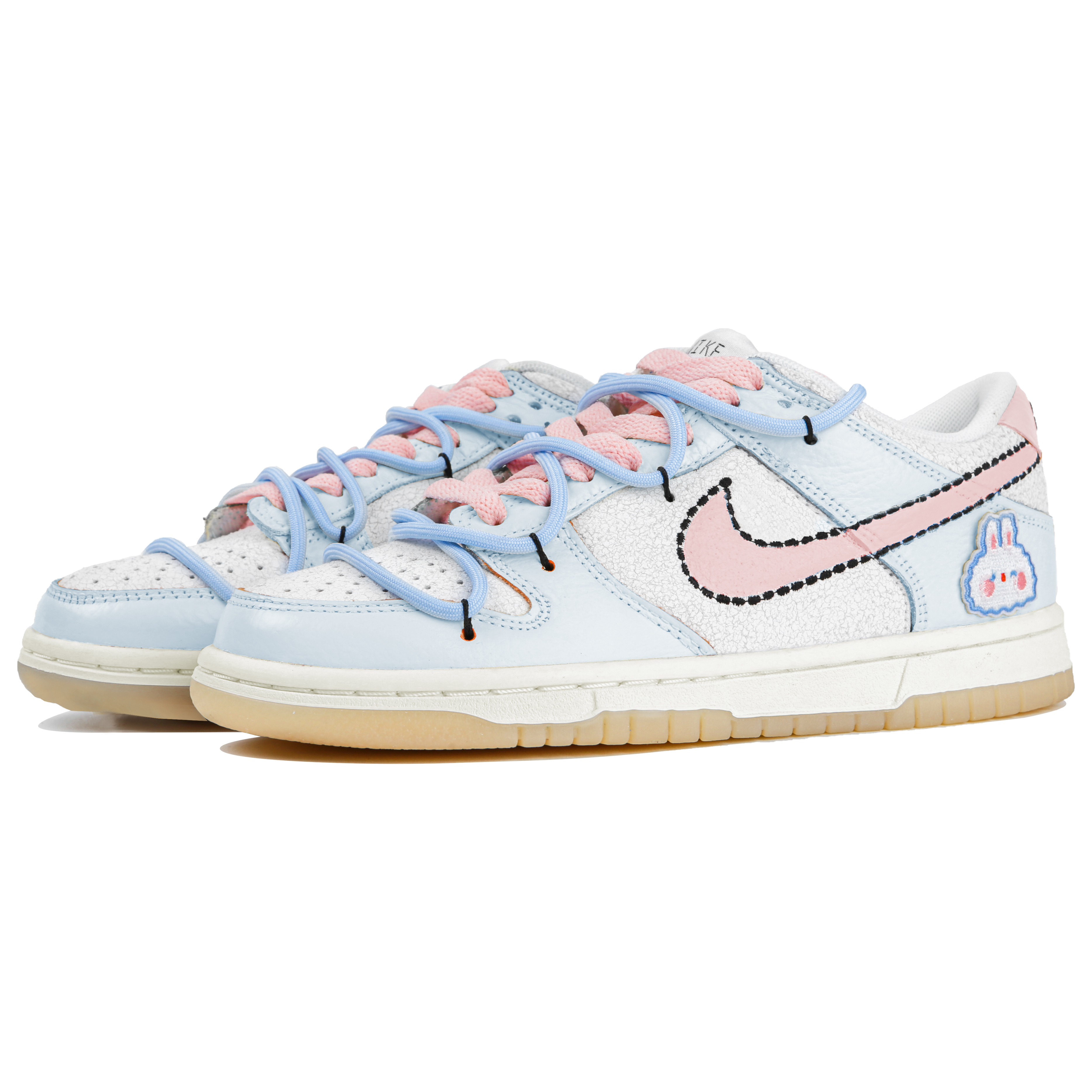 Lookbook [カスタムシューズ] ナイキ ダンク ロー 'ブルーバニーパーティ' DX3363-100(Team4-女款蓝色小兔)