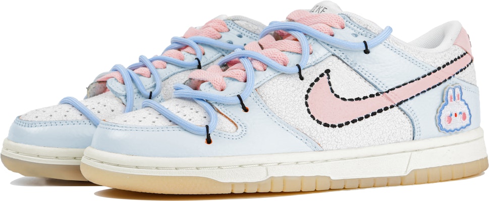 【定製球鞋】Nike Dunk Low 101 藍色小兔 童趣聚會 低筒 滑板鞋 GS 白藍 Lookbook 【定製球鞋】Nike Dunk Low 101 藍色小兔 童趣聚會 低筒 滑板鞋 GS 白藍