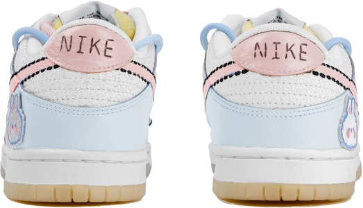 【定製球鞋】Nike Dunk Low 101 藍色小兔 童趣聚會 低筒 滑板鞋 GS 白藍 Shop 【定製球鞋】Nike Dunk Low 101 藍色小兔 童趣聚會 低筒 滑板鞋 GS 白藍