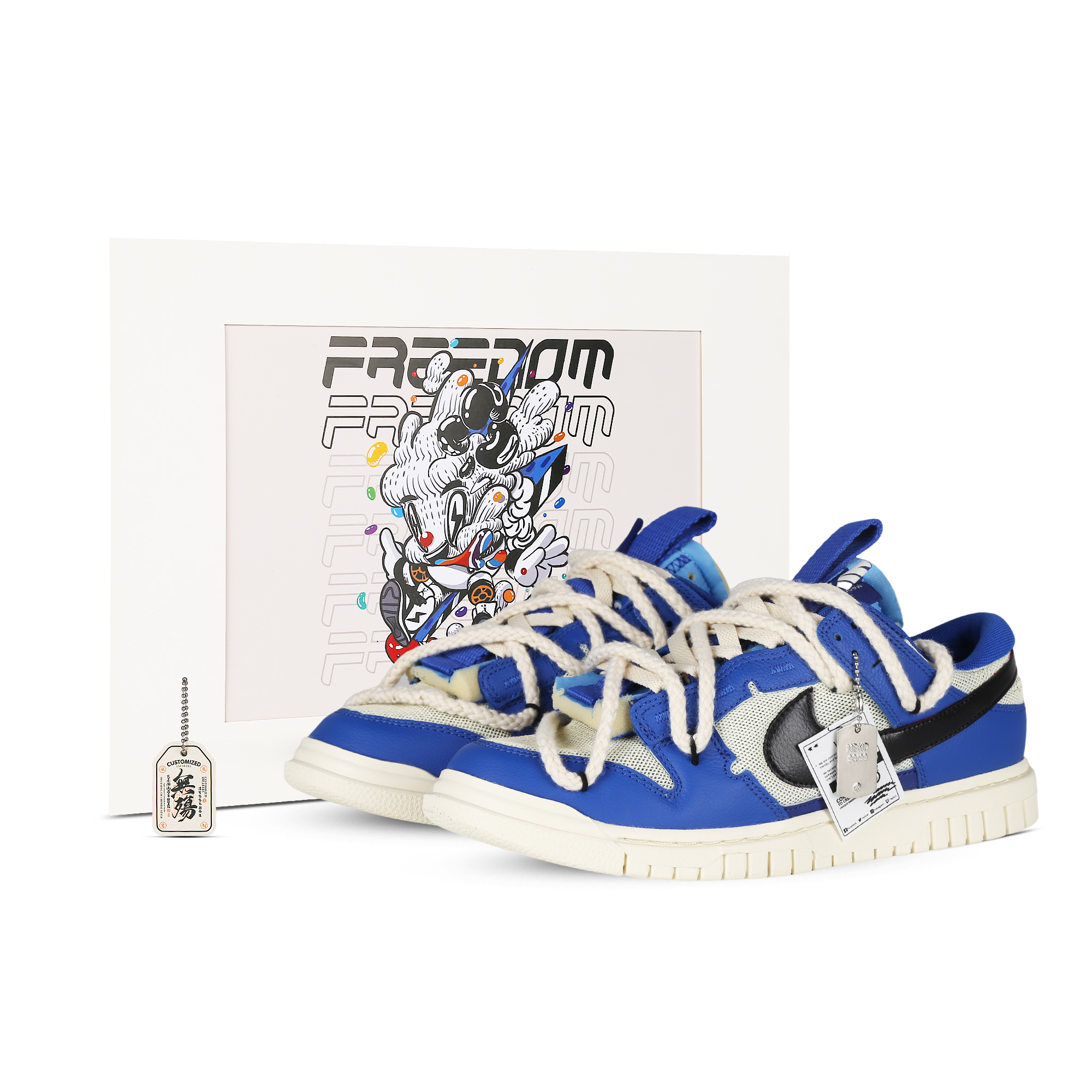 Buy [Kasut Custom] Nike Dunk Low 'Biru California' DV0821-400-465833