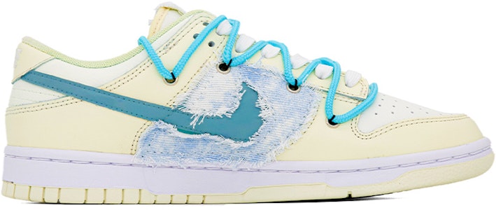 나이키 덩크 로우 '블루 캔버스 그라피티' (커스텀) DJ6188-100(Team肆-男款解构缝布涂鸦) Order 나이키 덩크 로우 '블루 캔버스 그라피티' (커스텀) DJ6188-100(Team肆-男款解构缝布涂鸦)