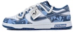 Buy 【訂製球鞋】 Nike Dunk Low 藍魅 戶外穿搭 復古 不規則圖案 小眾高級 麻繩解構 低筒 板鞋 男款 藍白