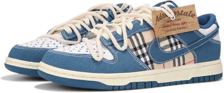 Zapatillas Nike Dunk Low 'Cuadros Azules Desconstruidos' DV0834-101(Team24-男款蓝色格子) Lookbook Zapatillas Nike Dunk Low 'Cuadros Azules Desconstruidos' DV0834-101(Team24-男款蓝色格子)