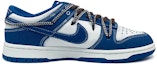 Order 【客製球鞋】Nike Dunk Low 星鏈 藍色牛仔 雙鞋帶 低筒 板鞋 男款 白藍