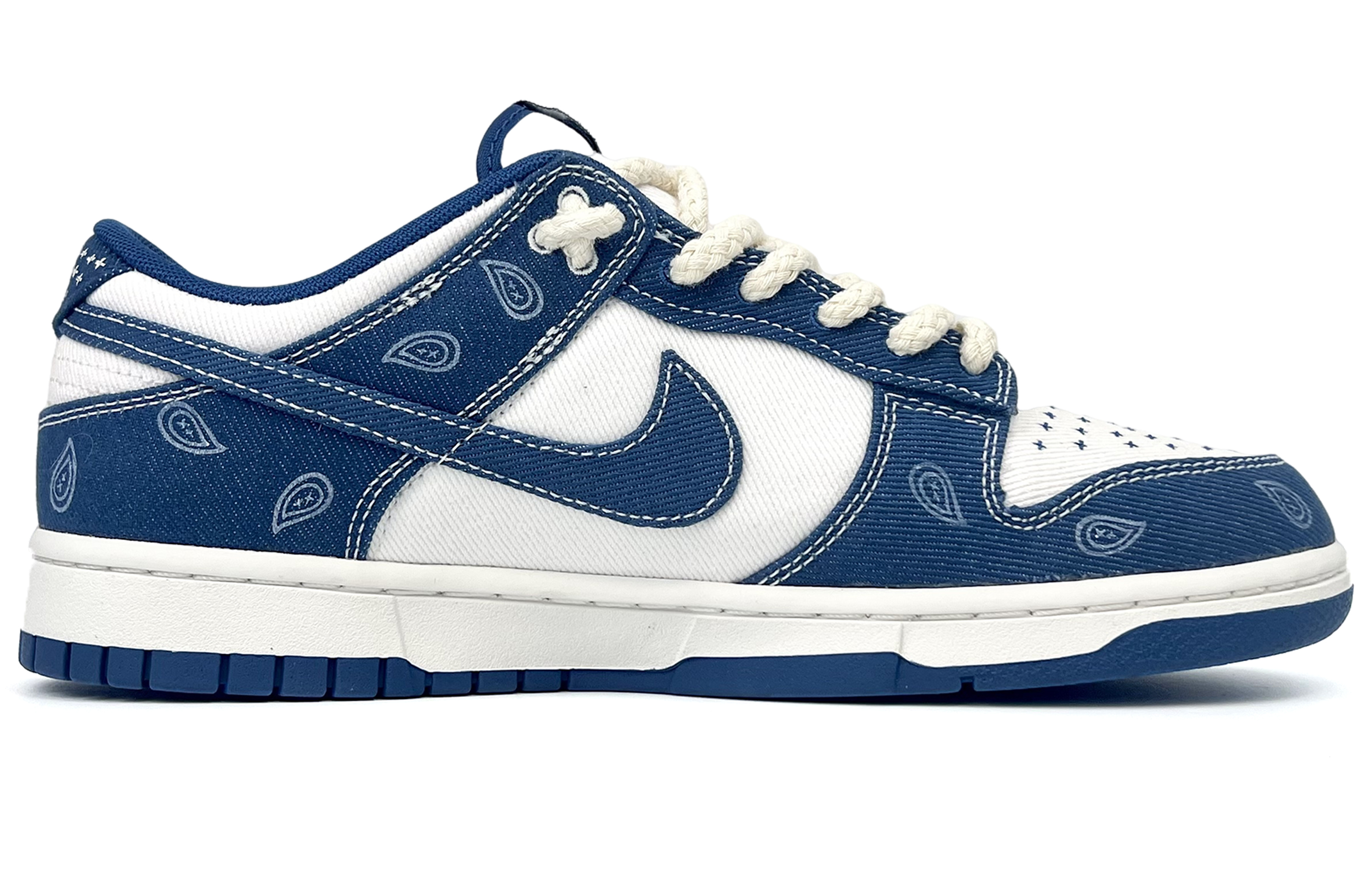 Order [Kasut Custom] Nike Dunk Low 'Blue Denim Paisley' DV0834-101(Tema-45蓝色牛仔腰果花)