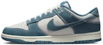 Details for 【定製球鞋】 Nike Dunk Low 藍色牛仔 麻繩 腰果花 復古主題 低幫 板鞋 男女同款 白藍