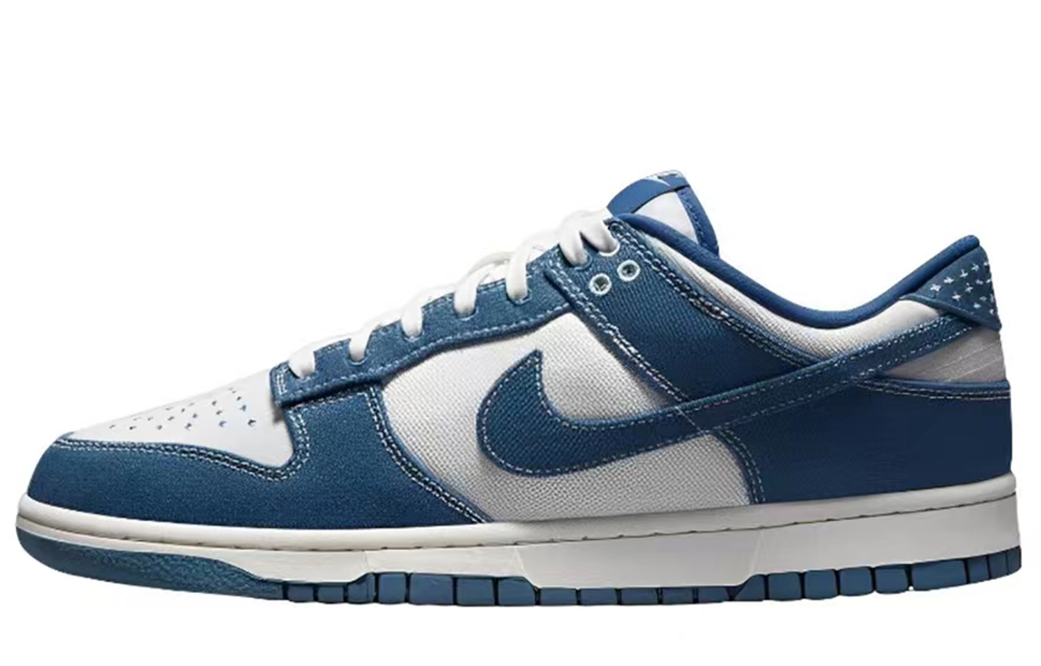 Sizing [Sepatu Kustom] Nike Dunk Low 'Blue Denim Primitive Tribe' DV0834-101(Team50-印第安-男)
