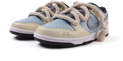 나이키 덩크 로우 '블루 프래그먼트 퍼피' (커스텀) DD1391-100(Team85-男款古朴蓝晒) Lookbook 나이키 덩크 로우 '블루 프래그먼트 퍼피' (커스텀) DD1391-100(Team85-男款古朴蓝晒)