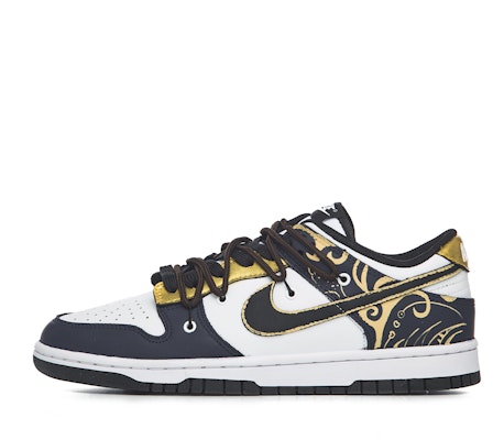 【客製球鞋】Nike Dunk Low 老磚 磚塊 雲紋 唐草 低筒 板鞋 GS 藍金 Buy 【客製球鞋】Nike Dunk Low 老磚 磚塊 雲紋 唐草 低筒 板鞋 GS 藍金