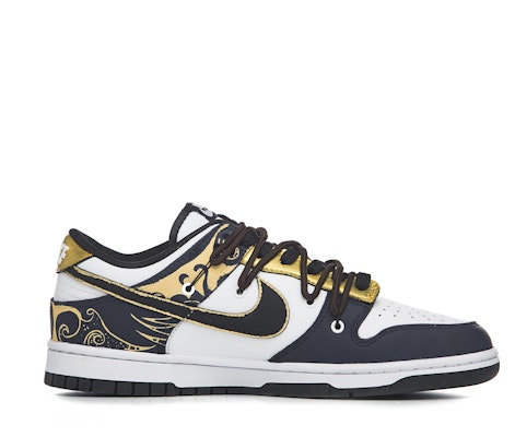 【客製球鞋】Nike Dunk Low 老磚 磚塊 雲紋 唐草 低筒 板鞋 GS 藍金 Order 【客製球鞋】Nike Dunk Low 老磚 磚塊 雲紋 唐草 低筒 板鞋 GS 藍金