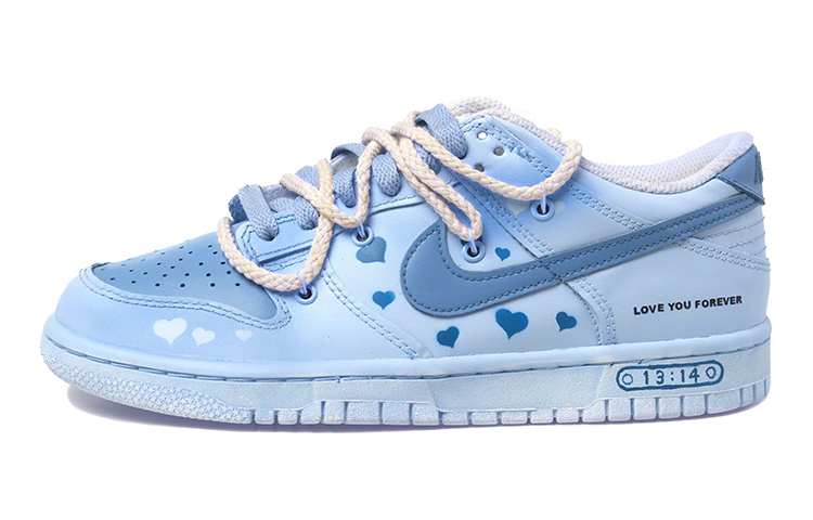 Buy 나이키 덩크 로우 '블루 그라데이션 러브' (커스텀) DH9765-100(Team拾玖-一生所爱蓝女S-BOX)