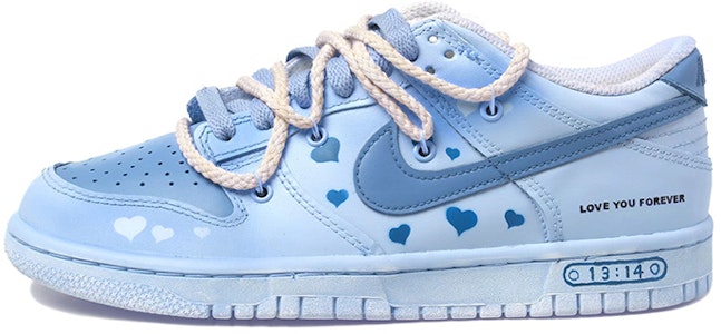 나이키 덩크 로우 '블루 그라데이션 러브' (커스텀) DH9765-100(Team拾玖-一生所爱蓝女S-BOX) Buy 나이키 덩크 로우 '블루 그라데이션 러브' (커스텀) DH9765-100(Team拾玖-一生所爱蓝女S-BOX)