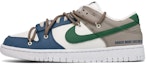 Buy 【定制球鞋】Nike Dunk Low 岩石 森林 大地 解構綁帶 簡約潮流 低幫 板鞋 男款 藍灰