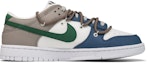 Order 【定制球鞋】Nike Dunk Low 岩石 森林 大地 解構綁帶 簡約潮流 低幫 板鞋 男款 藍灰