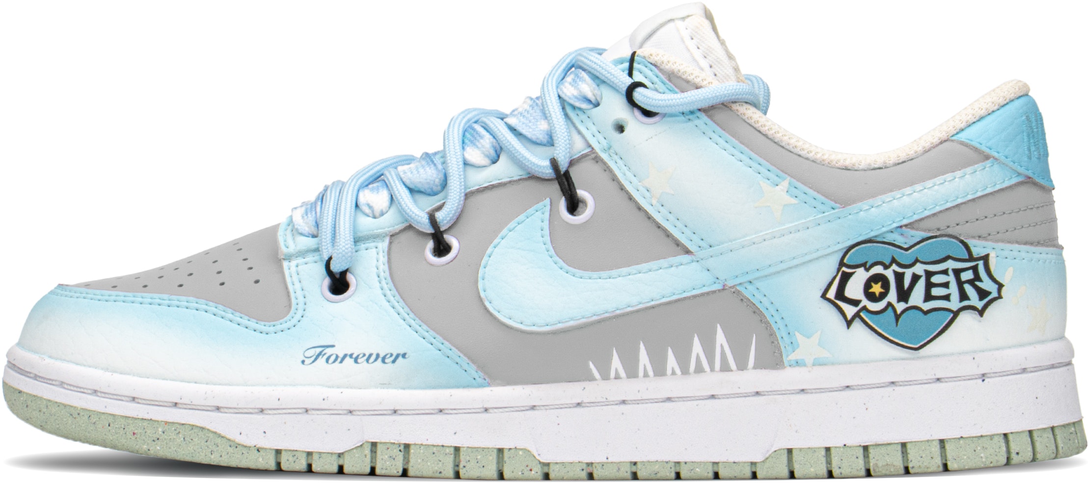 custom-shoes-nike-dunk-low-blue-grey-candy-starry