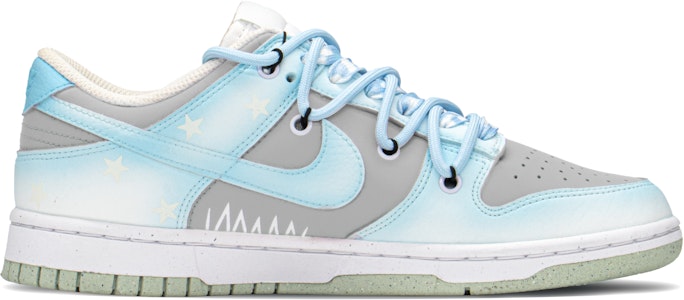 【定制球鞋】 Nike Dunk Low 糖果 滿天星 清新 低筒 板鞋 GS 藍灰 Order 【定制球鞋】 Nike Dunk Low 糖果 滿天星 清新 低筒 板鞋 GS 藍灰