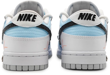 【客製球鞋】Nike Dunk Low 指紋愛心 心動旋律 雕花皮勾 拆解紋理 標籤可拆卸 低筒 板鞋 GS 藍灰 Purchase 【客製球鞋】Nike Dunk Low 指紋愛心 心動旋律 雕花皮勾 拆解紋理 標籤可拆卸 低筒 板鞋 GS 藍灰