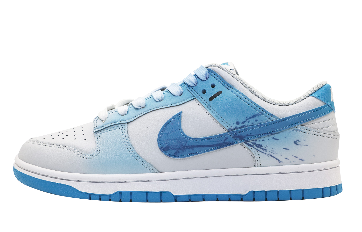 Buy 【自訂球鞋】Nike Dunk Low 蘇打 噴繪 街頭復古簡約百搭 防滑減震耐磨 低筒 板鞋 男款 藍灰色