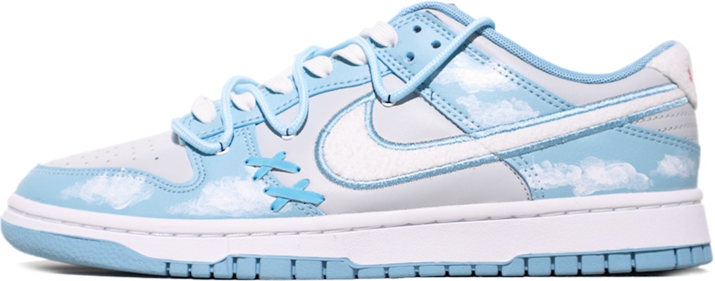 나이키 덩크 로우 '블루그레이 화이트 클라우드' (커스텀) FB1871-011(TeamX-Dunk雾霾蓝云朵) Buy 나이키 덩크 로우 '블루그레이 화이트 클라우드' (커스텀) FB1871-011(TeamX-Dunk雾霾蓝云朵)