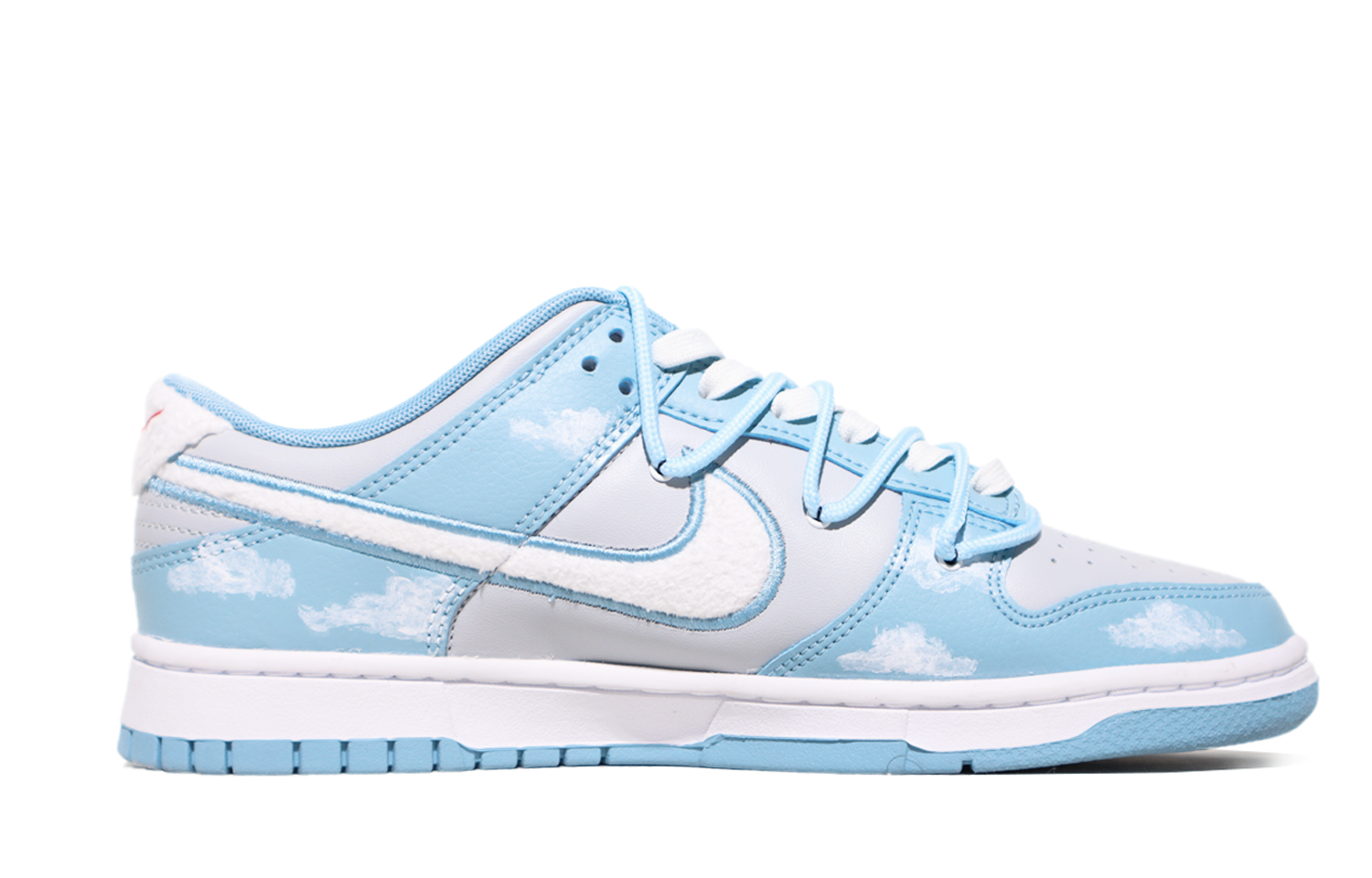 Order 나이키 덩크 로우 '블루그레이 화이트 클라우드' (커스텀) FB1871-011(TeamX-Dunk雾霾蓝云朵)