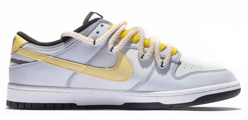 【定制球鞋】Nike Dunk Low 特殊鞋盒 不蕉不躁 香蕉 像素 簡約 低幫 板鞋 GS 藍灰黃 Order 【定制球鞋】Nike Dunk Low 特殊鞋盒 不蕉不躁 香蕉 像素 簡約 低幫 板鞋 GS 藍灰黃