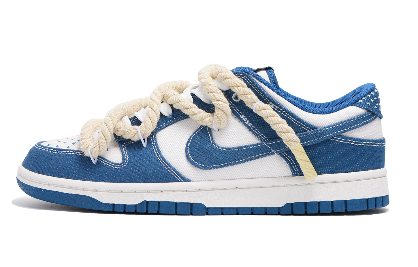 [Custom Shoes] Nike Dunk Low 'Blue High Street Deconstructed Rope'