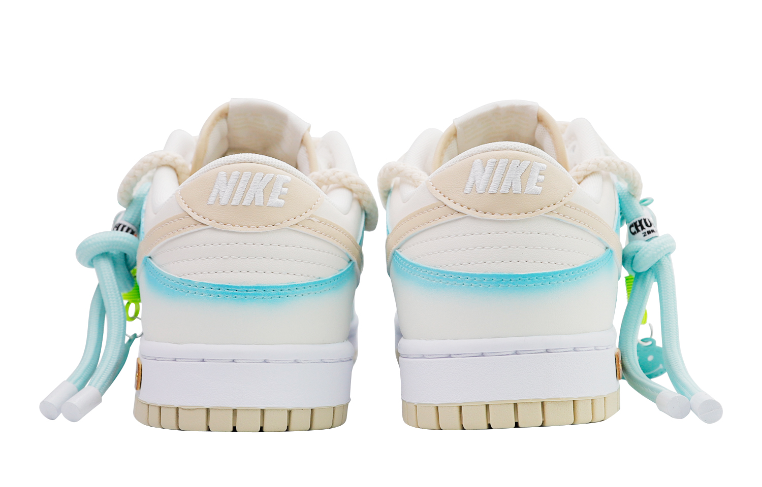 Shop [Kasut Custom] Nike Dunk Low 'Ais Biru Jalanan' DV0831-003(Team48-蓝冰)