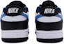 Shop 【客製球鞋】 Nike Dunk Low 藍色衝擊 三掛 像素 解構 手繪噴繪 低筒 板鞋 男款 藍黑白