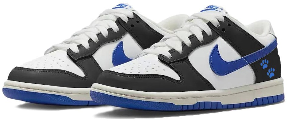 【定製球鞋】Nike Dunk Low 藍色心情 熊貓爪爪 百搭潮流 防滑耐磨輕便透氣 低筒 板鞋 GS 白藍 Shop 【定製球鞋】Nike Dunk Low 藍色心情 熊貓爪爪 百搭潮流 防滑耐磨輕便透氣 低筒 板鞋 GS 白藍