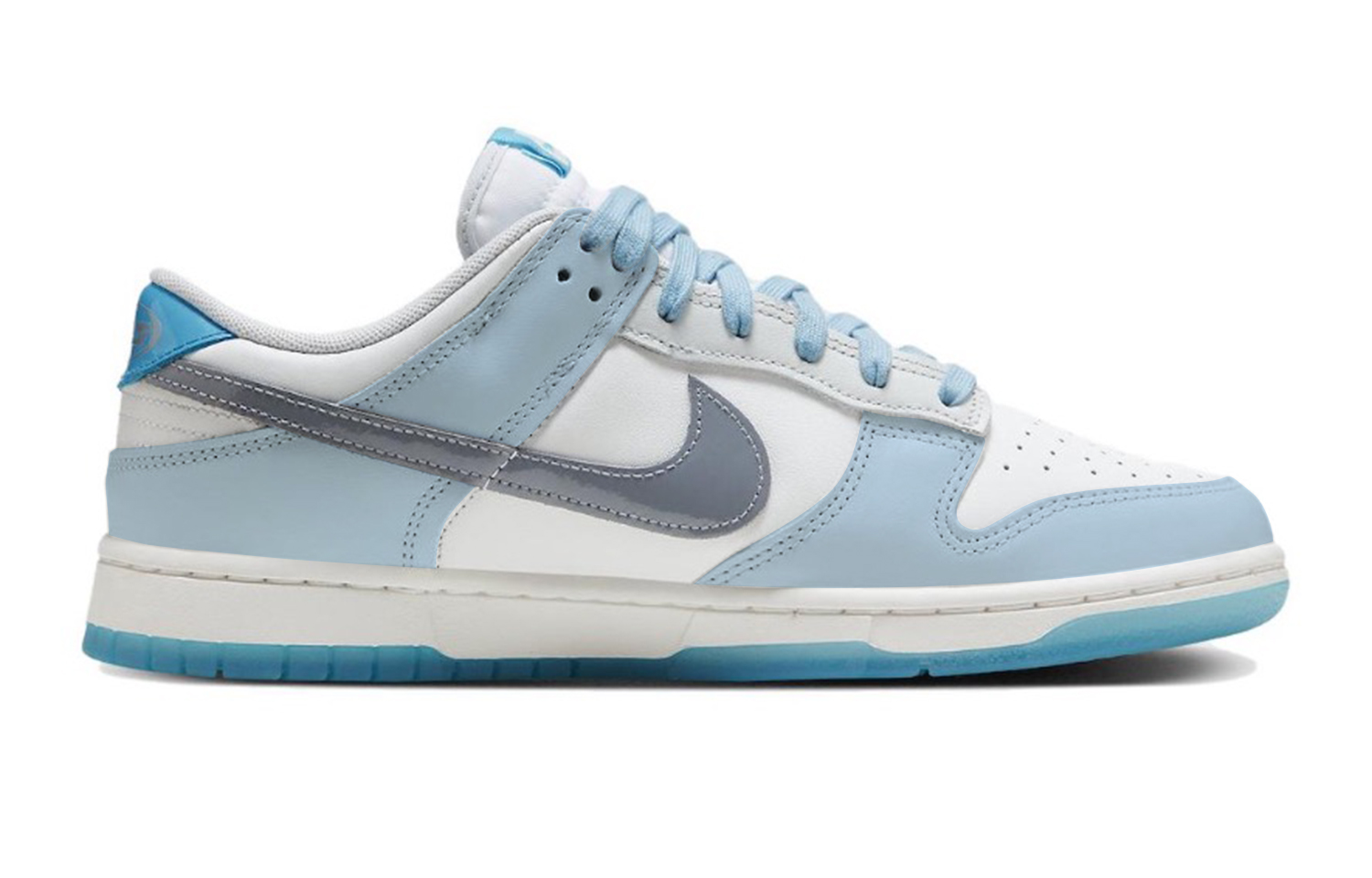 Order [カスタムシューズ] ナイキ ダンク ロー 『ブルーネビュラ クリアソール』 FN3433-141(Team48-蓝色星海)