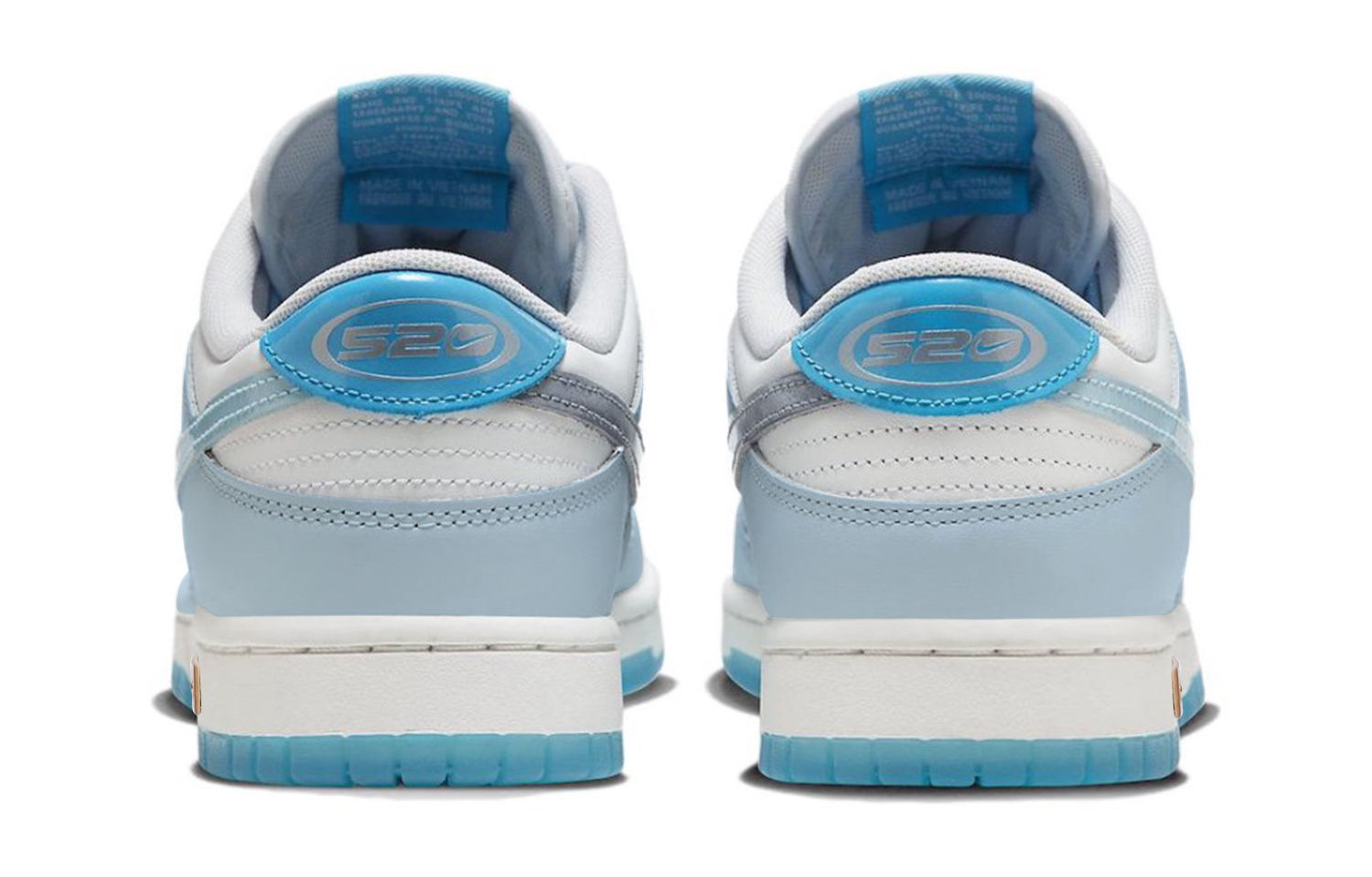 Shop [カスタムシューズ] ナイキ ダンク ロー 『ブルーネビュラ クリアソール』 FN3433-141(Team48-蓝色星海)