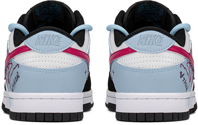 ナイキ ダンク ロー 'ブルーピンクブラックグラデーションバタフライグラフィティ' カスタムシューズ DH9765-104(TeamA-闪耀蝴蝶) Purchase ナイキ ダンク ロー 'ブルーピンクブラックグラデーションバタフライグラフィティ' カスタムシューズ DH9765-104(TeamA-闪耀蝴蝶)