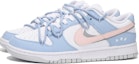 Lookbook ナイキ ダンク ロー「ブルー ピンク デコンストラクテッド スターズ」カスタム シューズ DH9765-102(Team59-女款蓝粉三)